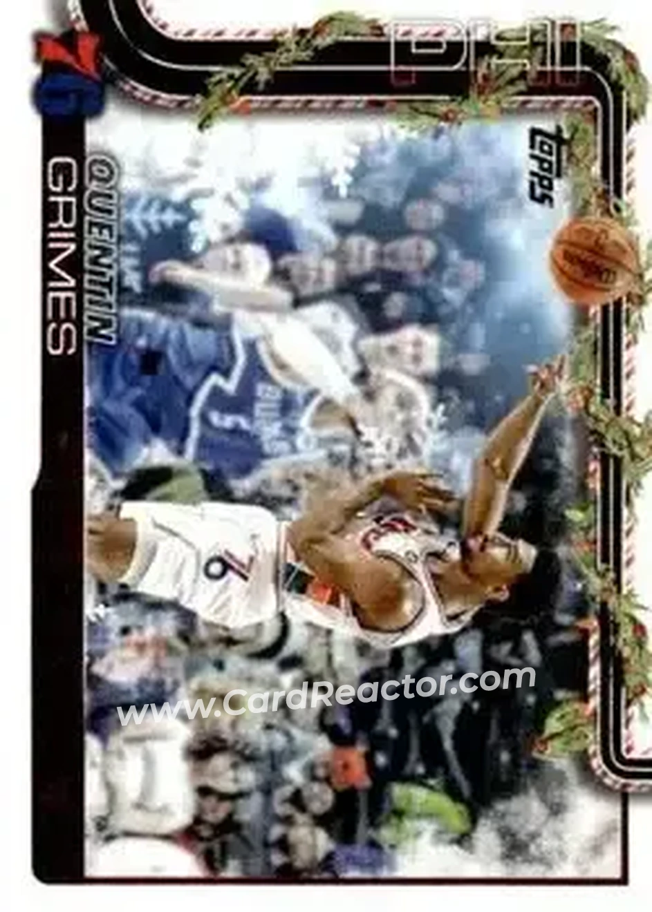 2025-26 Topps Holiday #H21 - Quentin Grimes - Philadelphia 76ers - Front 2025-26 Topps Holiday #H21 - Quentin Grimes - Philadelphia 76ers - Front