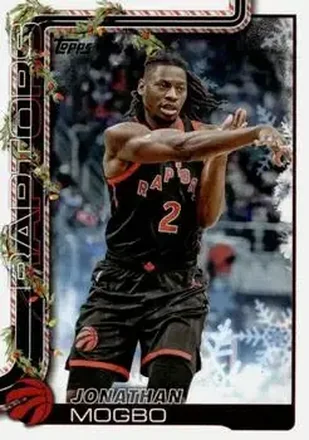 2025-26 Topps Holiday #H23 - Jonathan Mogbo - Toronto Raptors