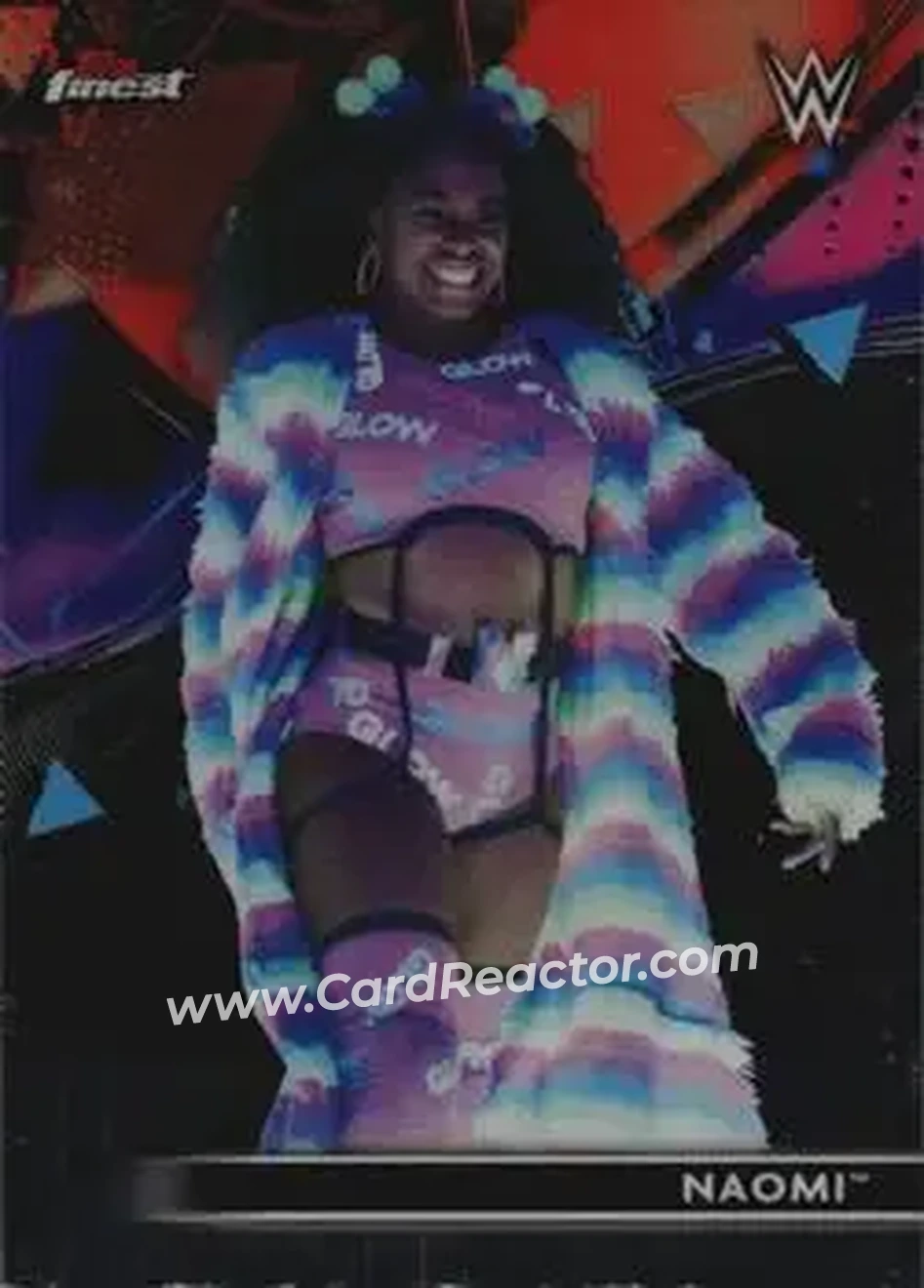 2021 Topps Finest WWE #25 - Naomi - Front