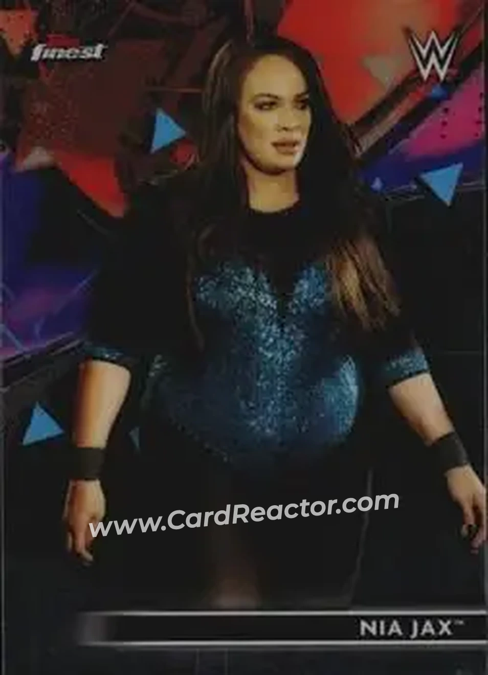 2021 Topps Finest WWE #26 - Nia Jax - Front