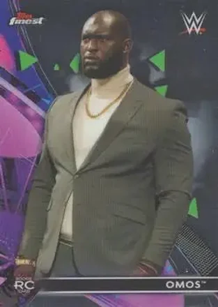2021 Topps Finest WWE #28 - Omos