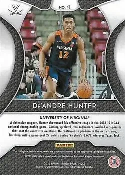 Back of De'Andre Hunter