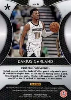 Back of Darius Garland