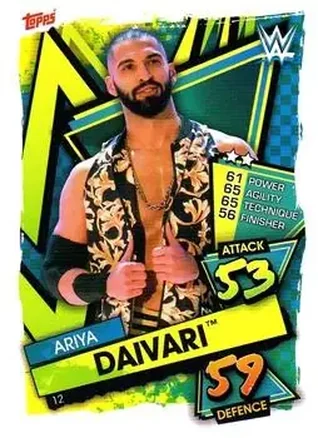 2021 Topps Slam Attax WWE #12 - Ariya Daivari