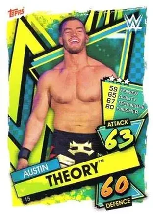 2021 Topps Slam Attax WWE #15 - Austin Theory