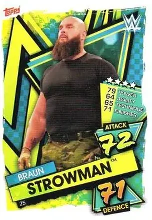2021 Topps Slam Attax WWE #25 - Braun Strowman