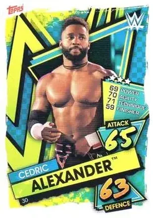 2021 Topps Slam Attax WWE #30 - Cedric Alexander