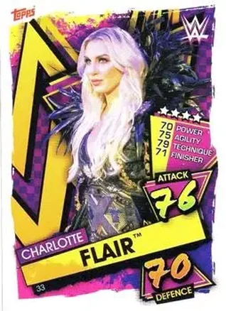 2021 Topps Slam Attax WWE #33 - Charlotte Flair