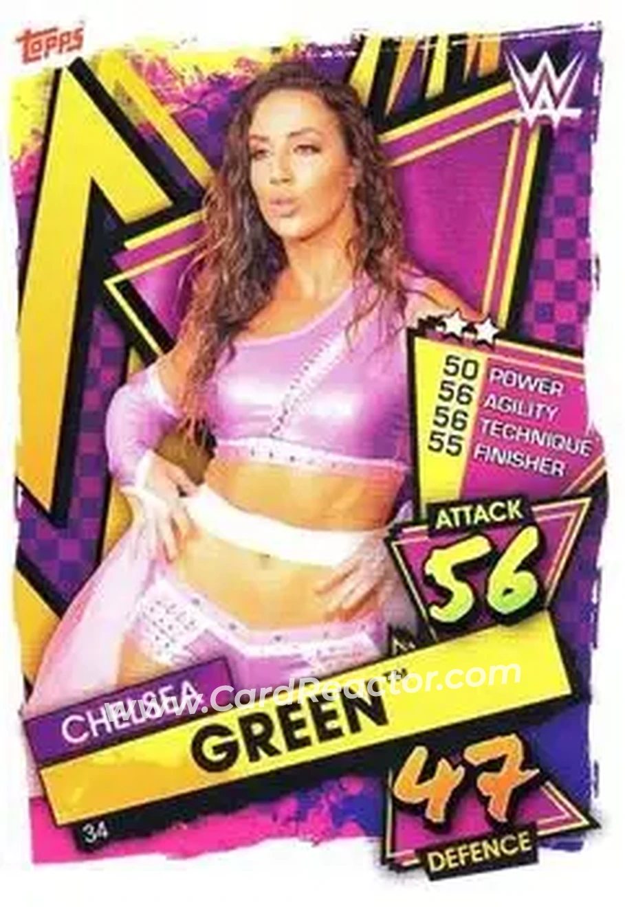 2021 Topps Slam Attax WWE #34 - Chelsea Green - Front