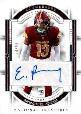2023 Panini National Treasures #122 - Emmanuel Forbes - Washington Commanders