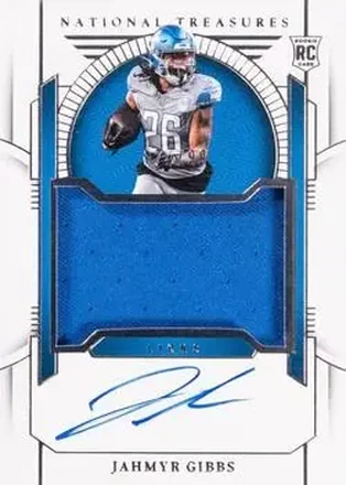 2023 Panini National Treasures #167 - Jahmyr Gibbs - Detroit Lions