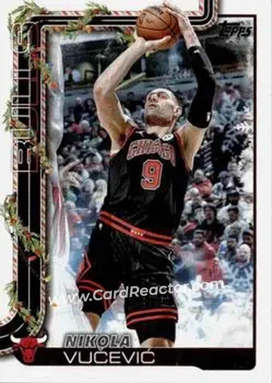 2025-26 Topps Holiday #H29 - Nikola Vučević - Chicago Bulls - Front
