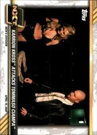 2021 Topps WWE NXT #11 - Karrion Kross Attacks Tommaso Ciampa