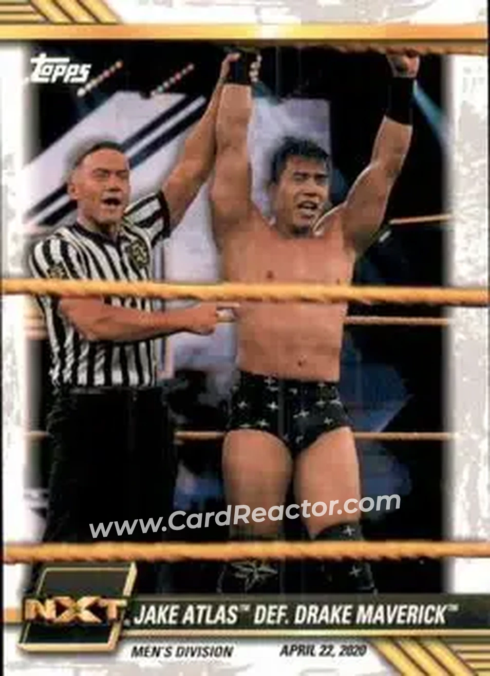 2021 Topps WWE NXT #14 - Jake Atlas def. Drake Maverick - Front