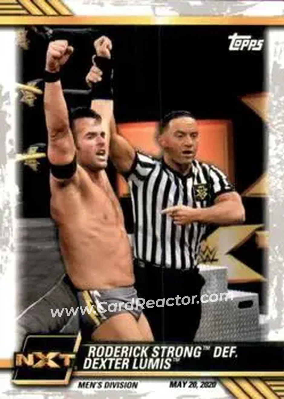 2021 Topps WWE NXT #30 - Roderick Strong def. Dexter Lumis - Front