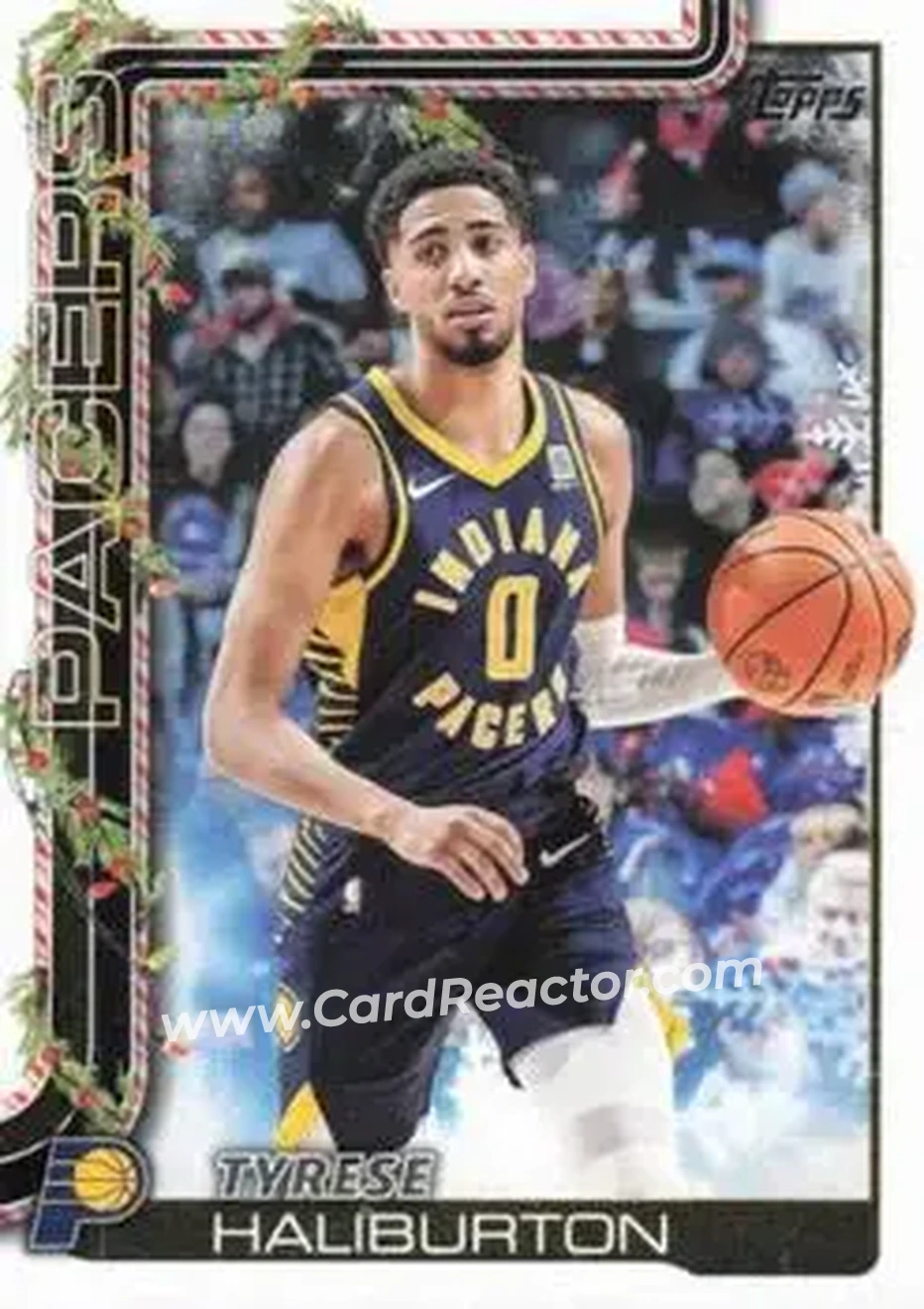 2025-26 Topps Holiday #H38 - Tyrese Haliburton - Indiana Pacers - Front