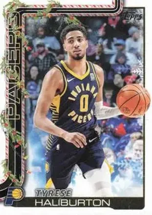 2025-26 Topps Holiday #H38 - Tyrese Haliburton - Indiana Pacers