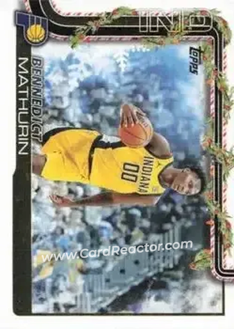 2025-26 Topps Holiday #H39 - Bennedict Mathurin - Indiana Pacers - Front