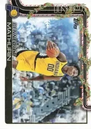 2025-26 Topps Holiday #H39 - Bennedict Mathurin - Indiana Pacers