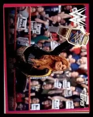 2021 Topps WWE Road to WrestleMania Stickers #23 - Becky Lynch