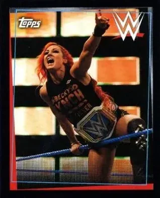 2021 Topps WWE Road to WrestleMania Stickers #24 - Becky Lynch