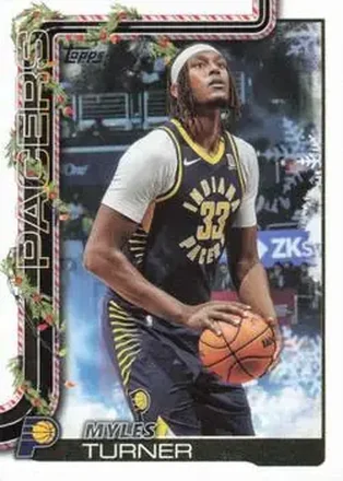 2025-26 Topps Holiday #H40 - Myles Turner - Indiana Pacers 2025-26 Topps Holiday #H40 - Myles Turner - Indiana Pacers
