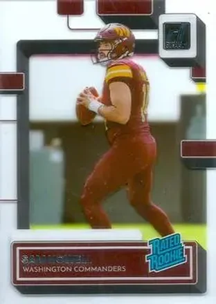 2022 Clearly Donruss #55 - Sam Howell - Washington Commanders