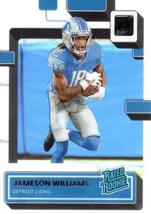 2022 Clearly Donruss #58 - Jameson Williams - Detroit Lions