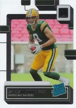 2022 Clearly Donruss #69 - Christian Watson - Green Bay Packers