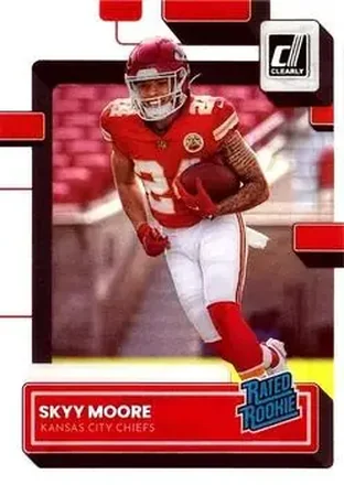 2022 Clearly Donruss #74 - Skyy Moore - Kansas City Chiefs