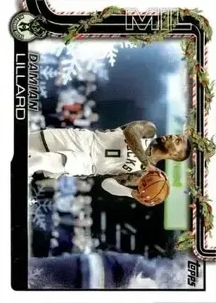 2025-26 Topps Holiday #H44 - Damian Lillard - Milwaukee Bucks