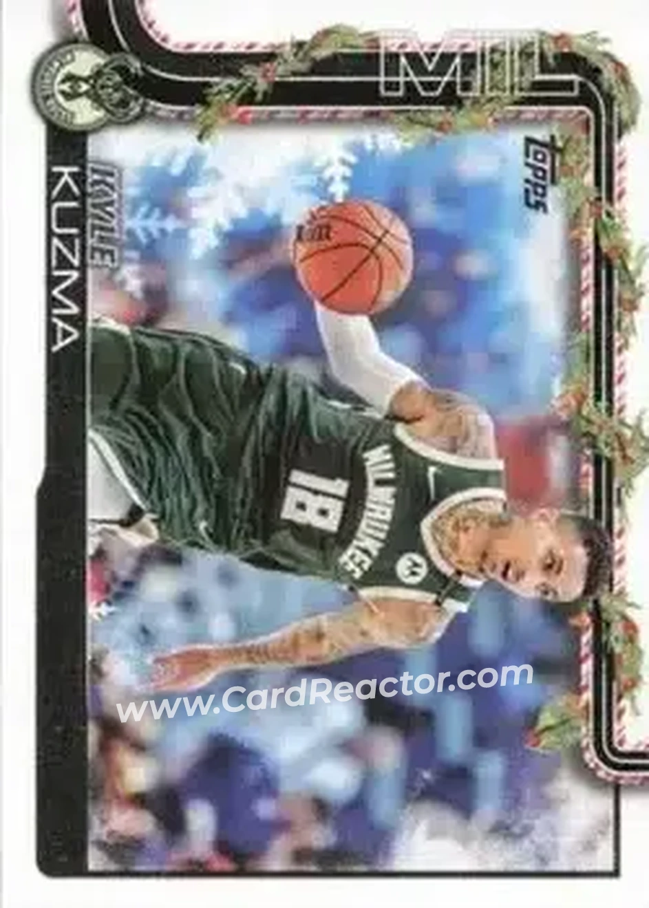 2025-26 Topps Holiday #H45 - Kyle Kuzma - Milwaukee Bucks - Front