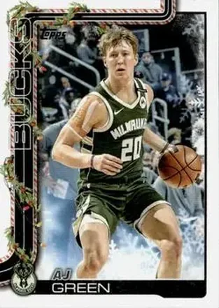 2025-26 Topps Holiday #H46 - A.J. Green - Milwaukee Bucks