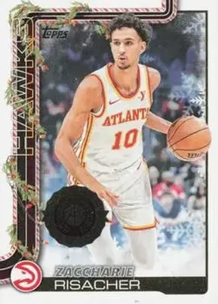2025-26 Topps Holiday #H49 - Zaccharie Risacher - Atlanta Hawks