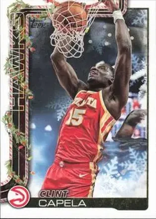 2025-26 Topps Holiday #H50 - Clint Capela - Atlanta Hawks 2025-26 Topps Holiday #H50 - Clint Capela - Atlanta Hawks