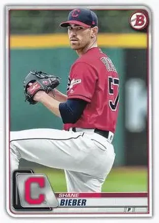 2020 Bowman #13 - Shane Bieber - Cleveland Indians