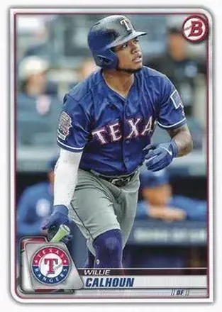2020 Bowman #14 - Willie Calhoun - Texas Rangers