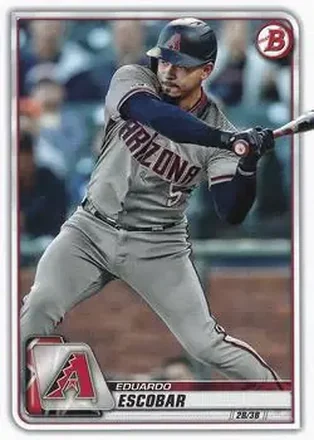 2020 Bowman #29 - Eduardo Escobar - Arizona Diamondbacks