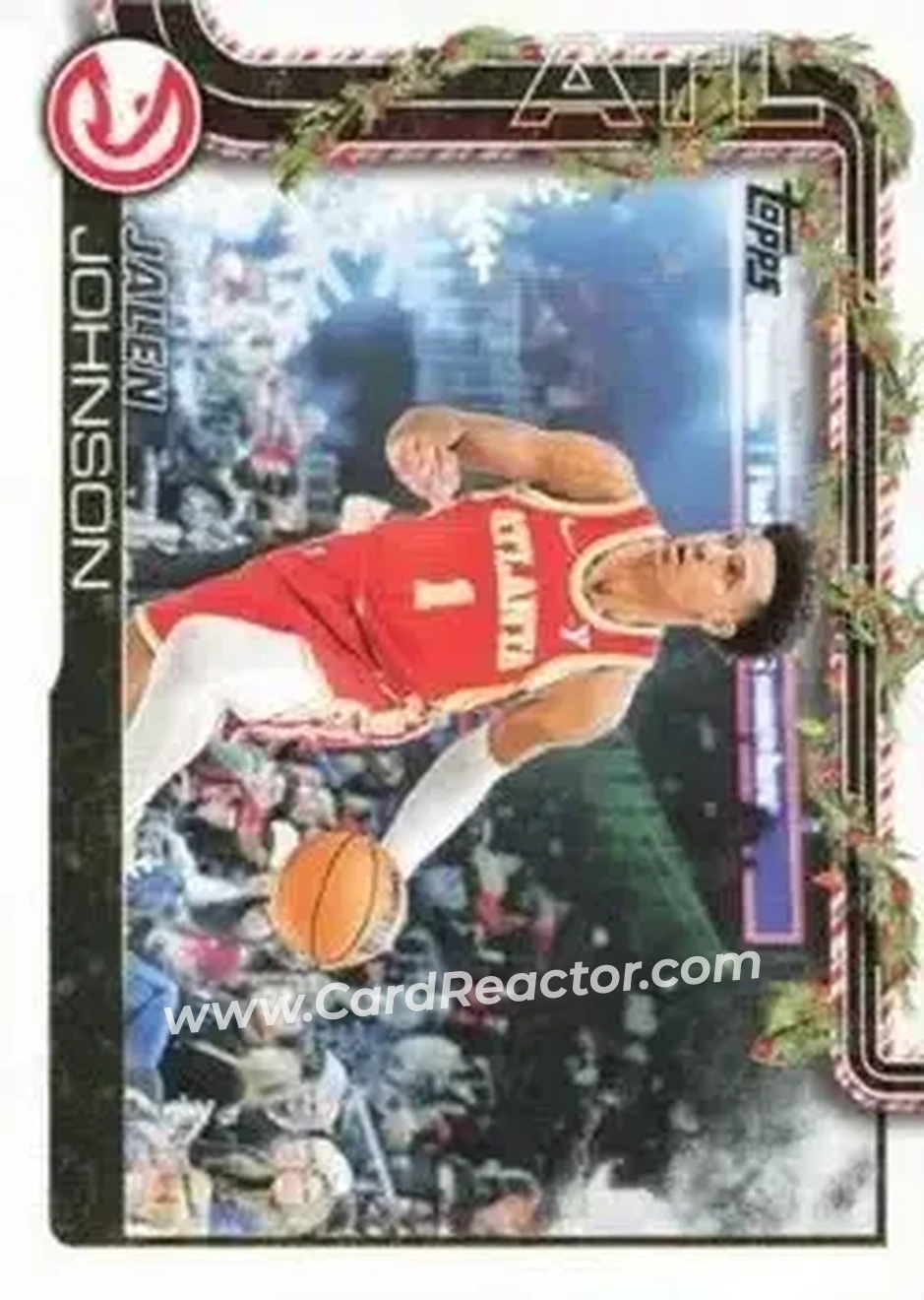 2025-26 Topps Holiday #H52 - Jalen Johnson - Atlanta Hawks - Front