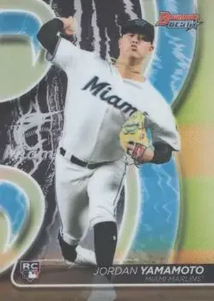 2020 Bowman's Best #16 - Jordan Yamamoto - Miami Marlins