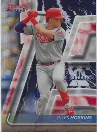 2020 Bowman's Best #27 - Rhys Hoskins - Philadelphia Phillies