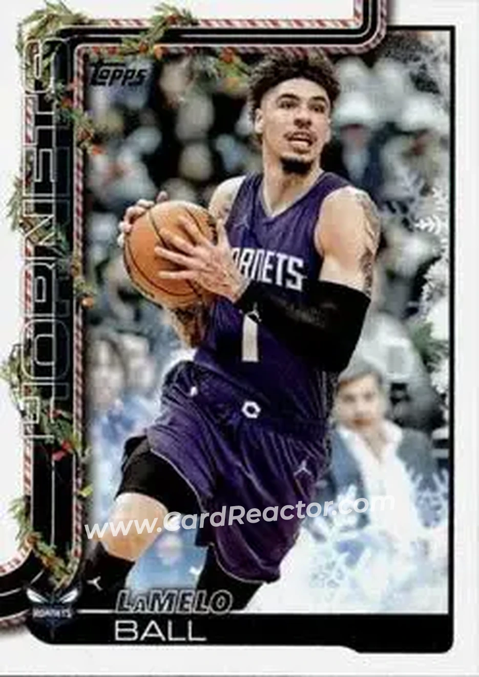 2025-26 Topps Holiday #H53 - LaMelo Ball - Charlotte Hornets - Front 2025-26 Topps Holiday #H53 - LaMelo Ball - Charlotte Hornets - Front