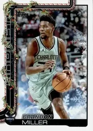 2025-26 Topps Holiday #H54 - Brandon Miller - Charlotte Hornets