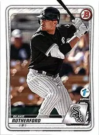 2020 Bowman 1st Edition #BFE-13 - Blake Rutherford - Chicago White Sox