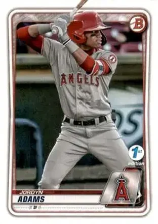 2020 Bowman 1st Edition #BFE-15 - Jordyn Adams - Los Angeles Angels