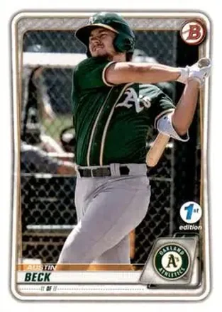 2020 Bowman 1st Edition #BFE-16 - Austin Beck - Oakland Athletics