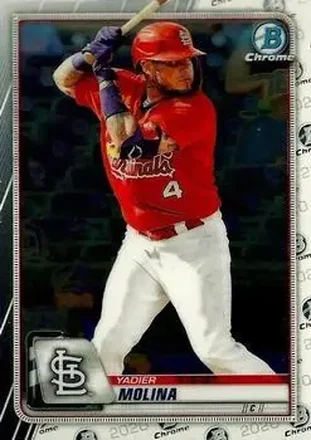 2020 Bowman Chrome #14 - Yadier Molina - St. Louis Cardinals