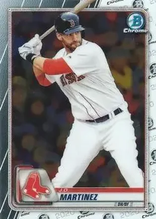 2020 Bowman Chrome #17 - J.D. Martinez - Boston Red Sox
