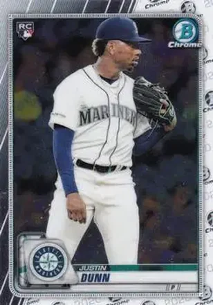 2020 Bowman Chrome #20 - Justin Dunn - Seattle Mariners
