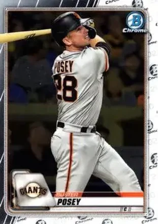 2020 Bowman Chrome #21 - Buster Posey - San Francisco Giants